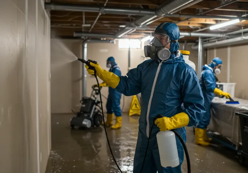 Basement Sanitization and Antimicrobial Treatment process in Myrtle Beach, SC